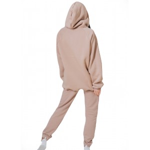 Спортивный костюм для кормящих мам с секретом для кормления Бежевый